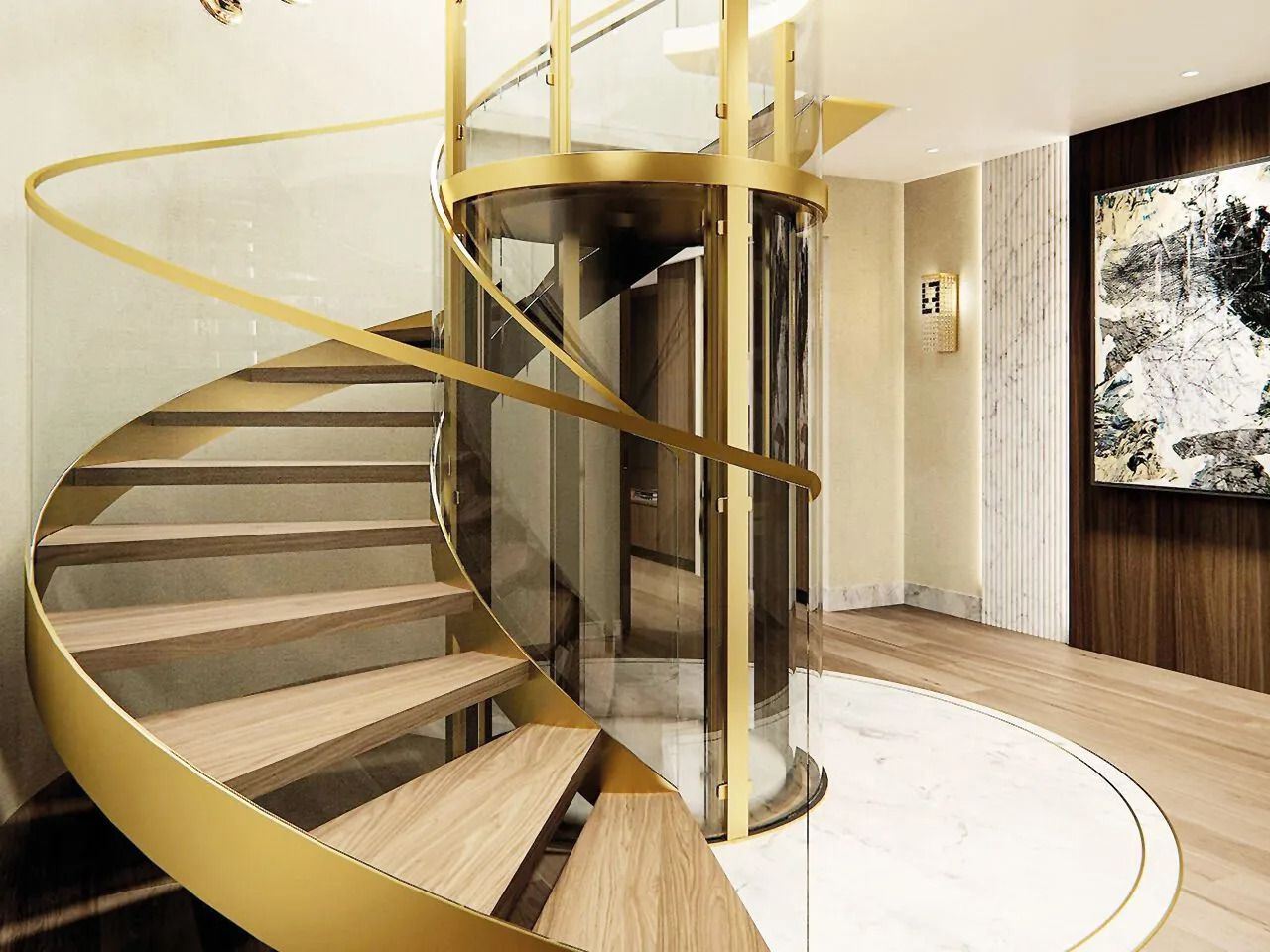 Внутренний гидравлический круглый мини-датчик NOVA Elevators специальный ARCH-00071049