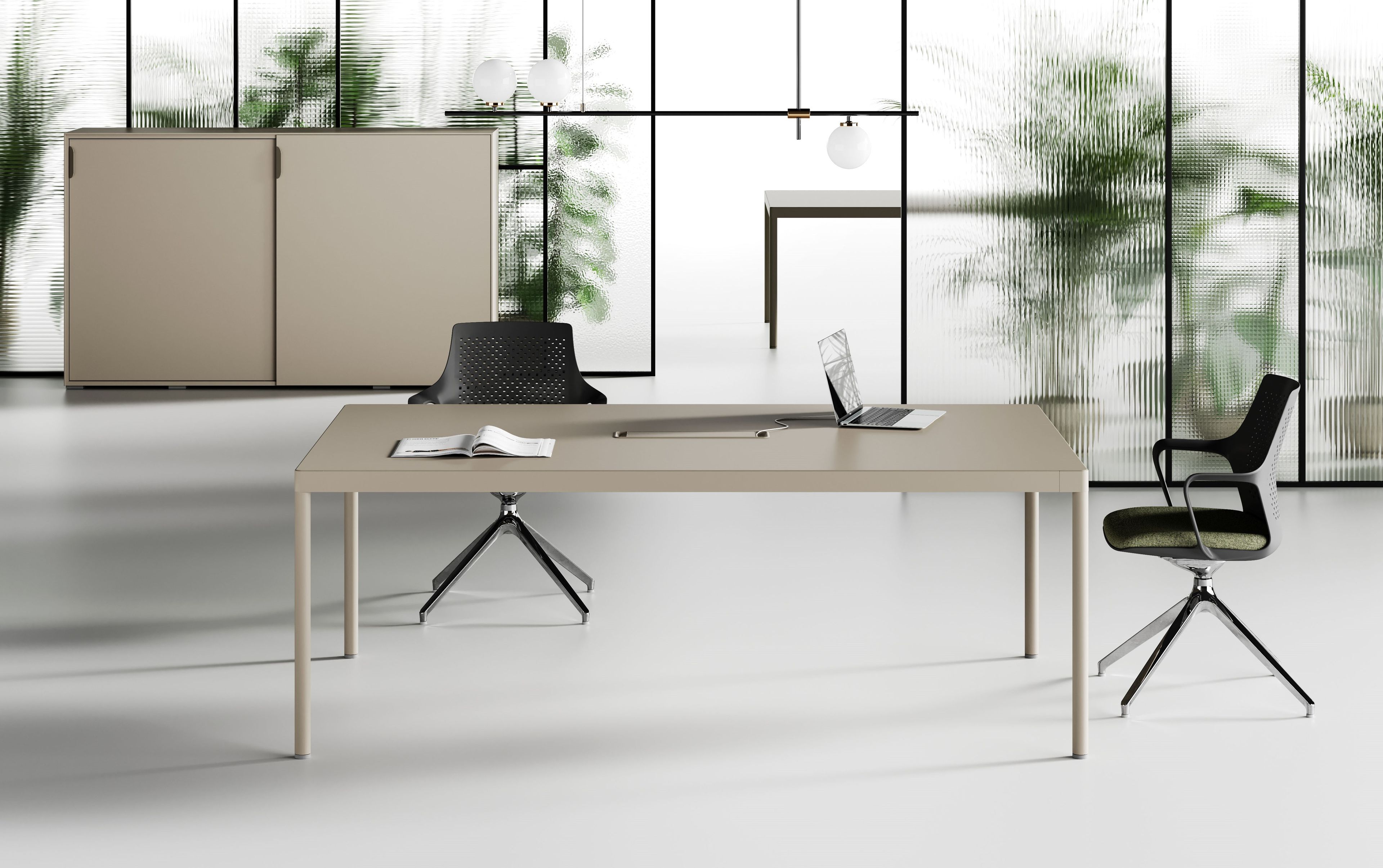 Модульный металлический офисный шкаф с раздвижными дверями Las Mobili Fil Rouge ARCH-00052223 - Вид №1