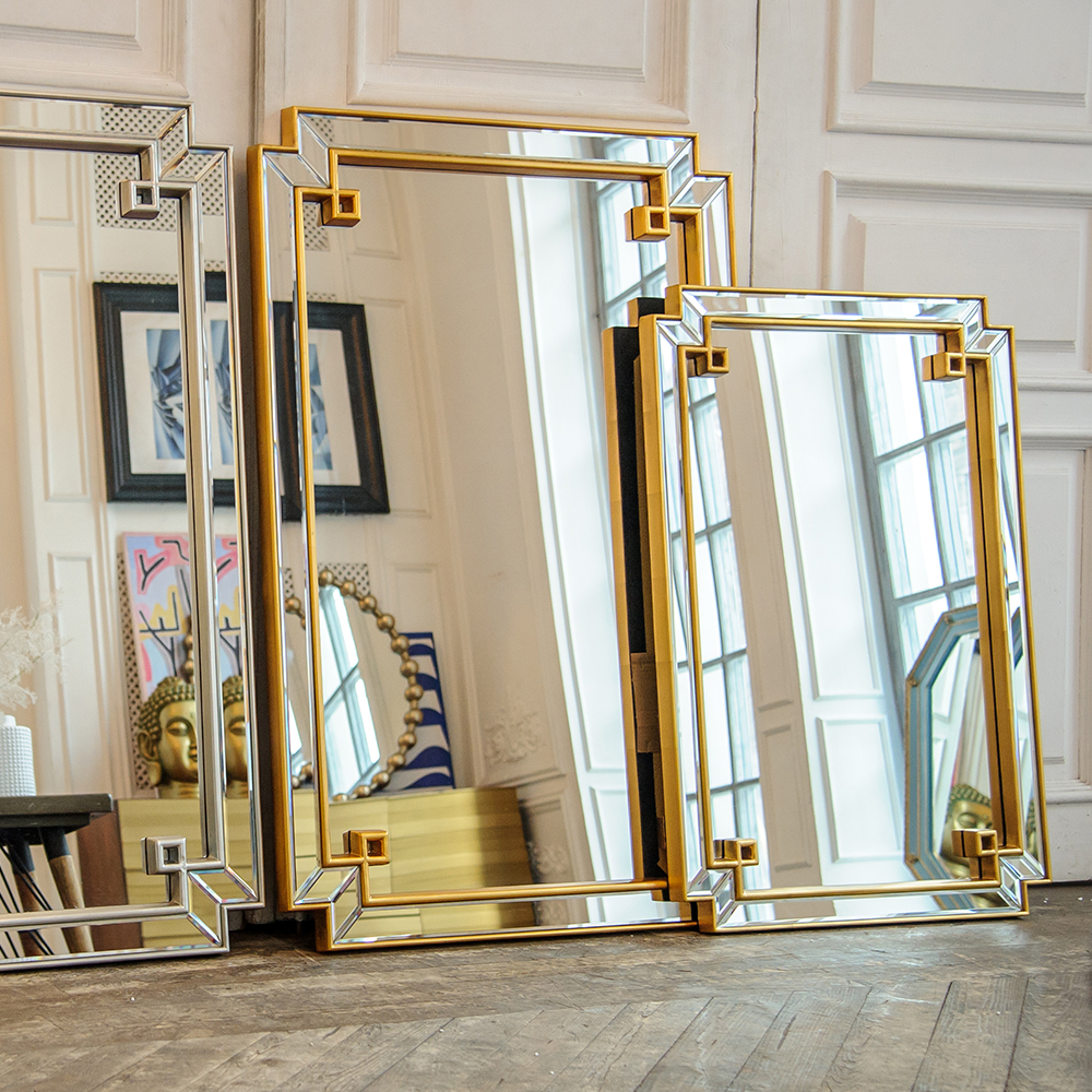 20082606 Настенное зеркало «Астрид Гранд Голд» Object Desire  - Вид №1