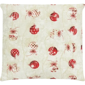 Подушка "Бусы" 40x40 см цвет бежевый