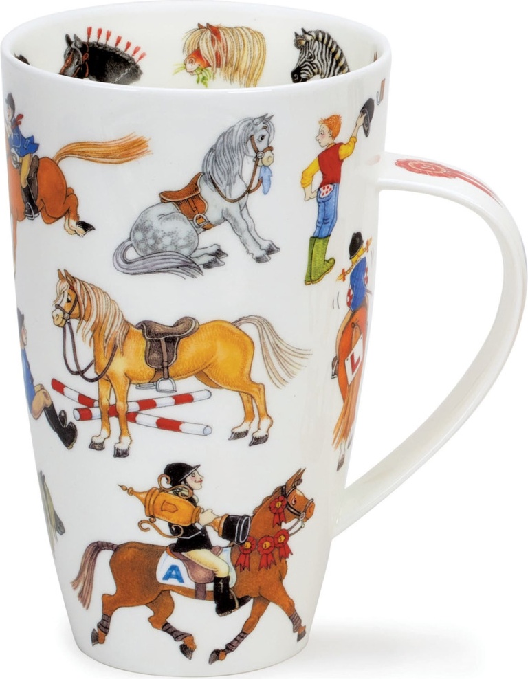 10658776 Dunoon Кружка Dunoon "Скачки.Хенли" 600мл Фарфор костяной Животные