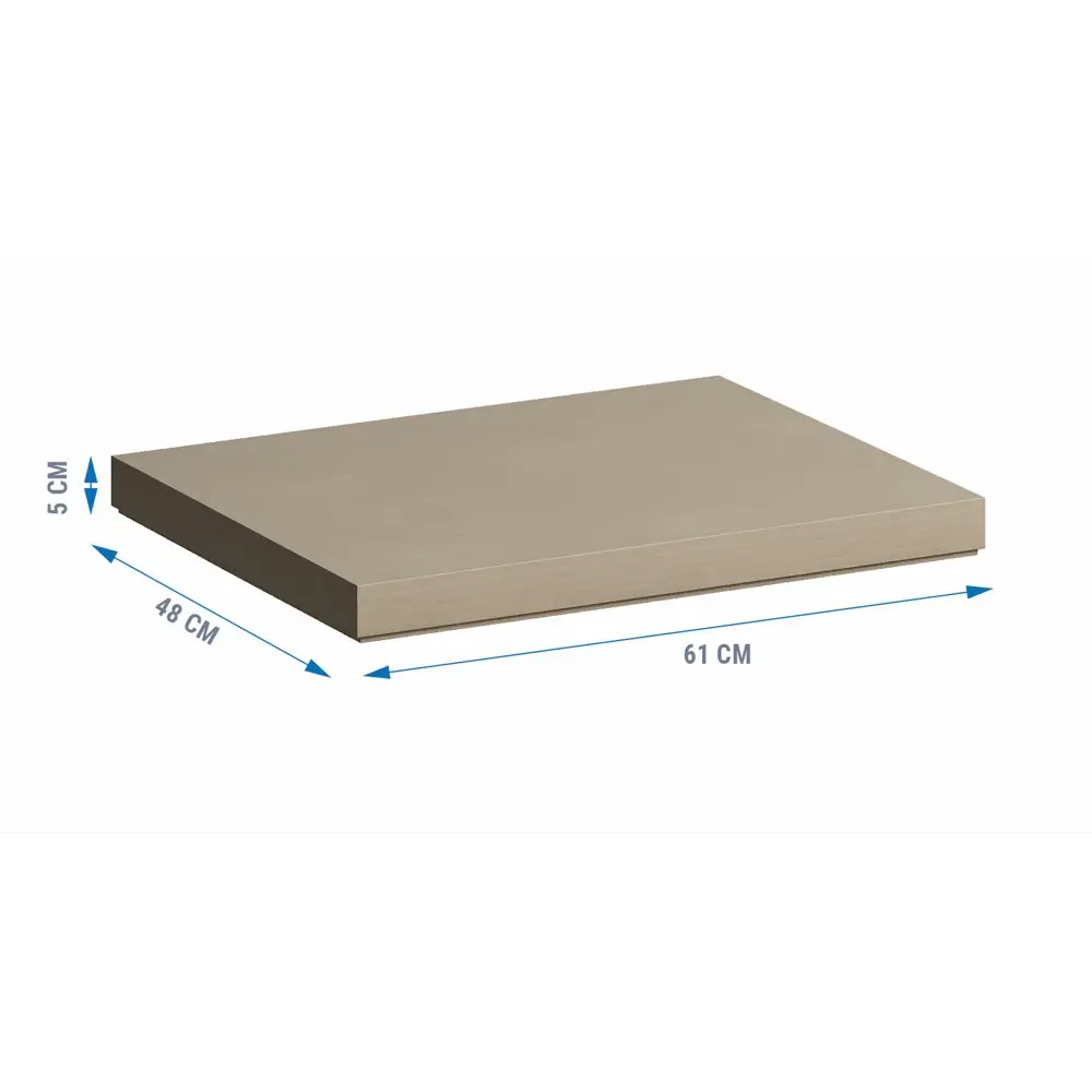 Столешница для ванной Scandi SC60SO 60×47 см из литьевого мрамора синий океан 89348967 Santreyd STLM-0993488 - Вид №4