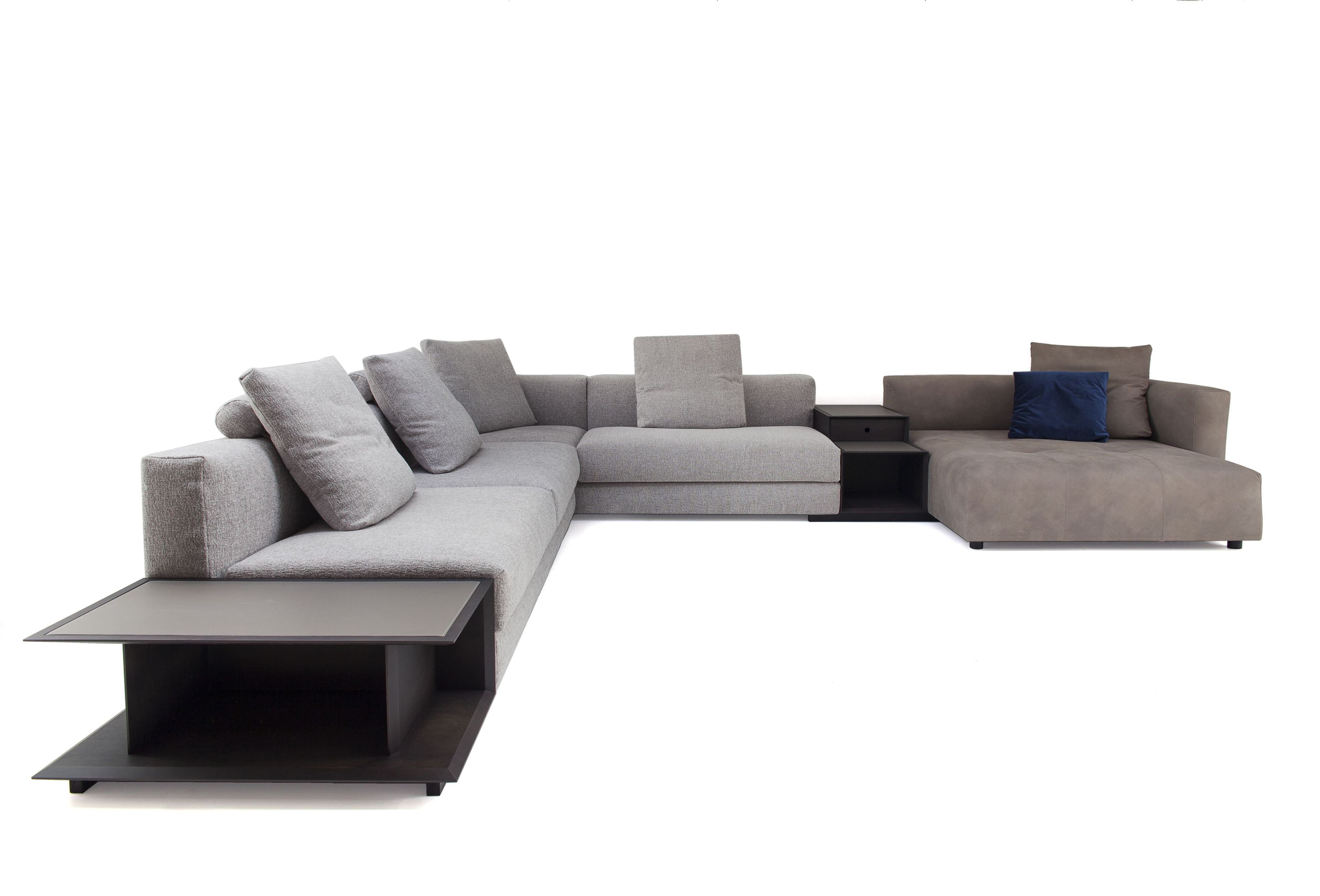 Секционный диван из кожи или ткани Vibieffe 845 EVO ARCH-00055152 - Вид №2