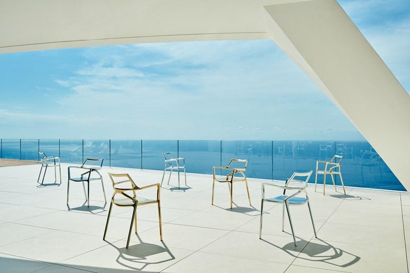 VONDOM Садовый стул из полипропилена с подлокотниками Delta sun-id-1445957 - Вид №6