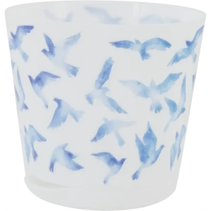 Горшок цветочный Ingreen Easy Grow ø16 h14.6 см v2 л пластик белый/синий 82973326 STLM-2154159