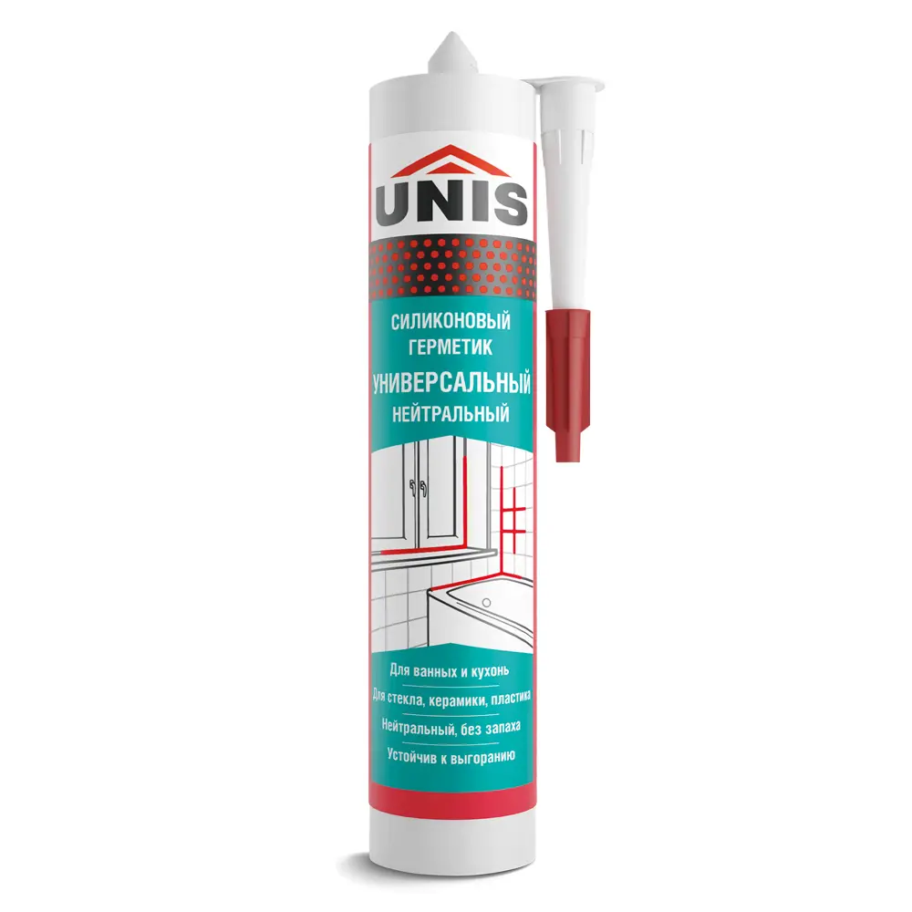 Герметик силиконовый Unis UN-80 графит 300 мл 89450587 STLM-2124146 Santreyd  - Вид №2