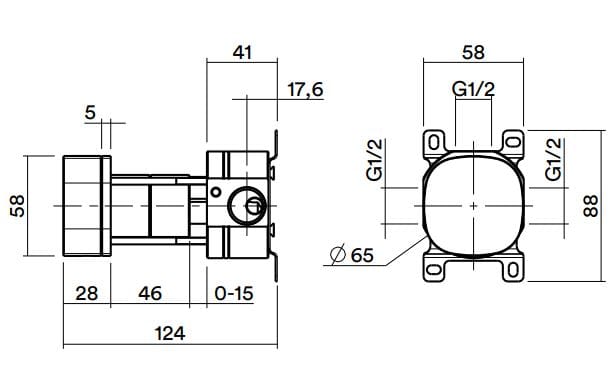 Смеситель для раковины из нержавеющей стали Quadrodesign супер ARCH-00041019 - Вид №1