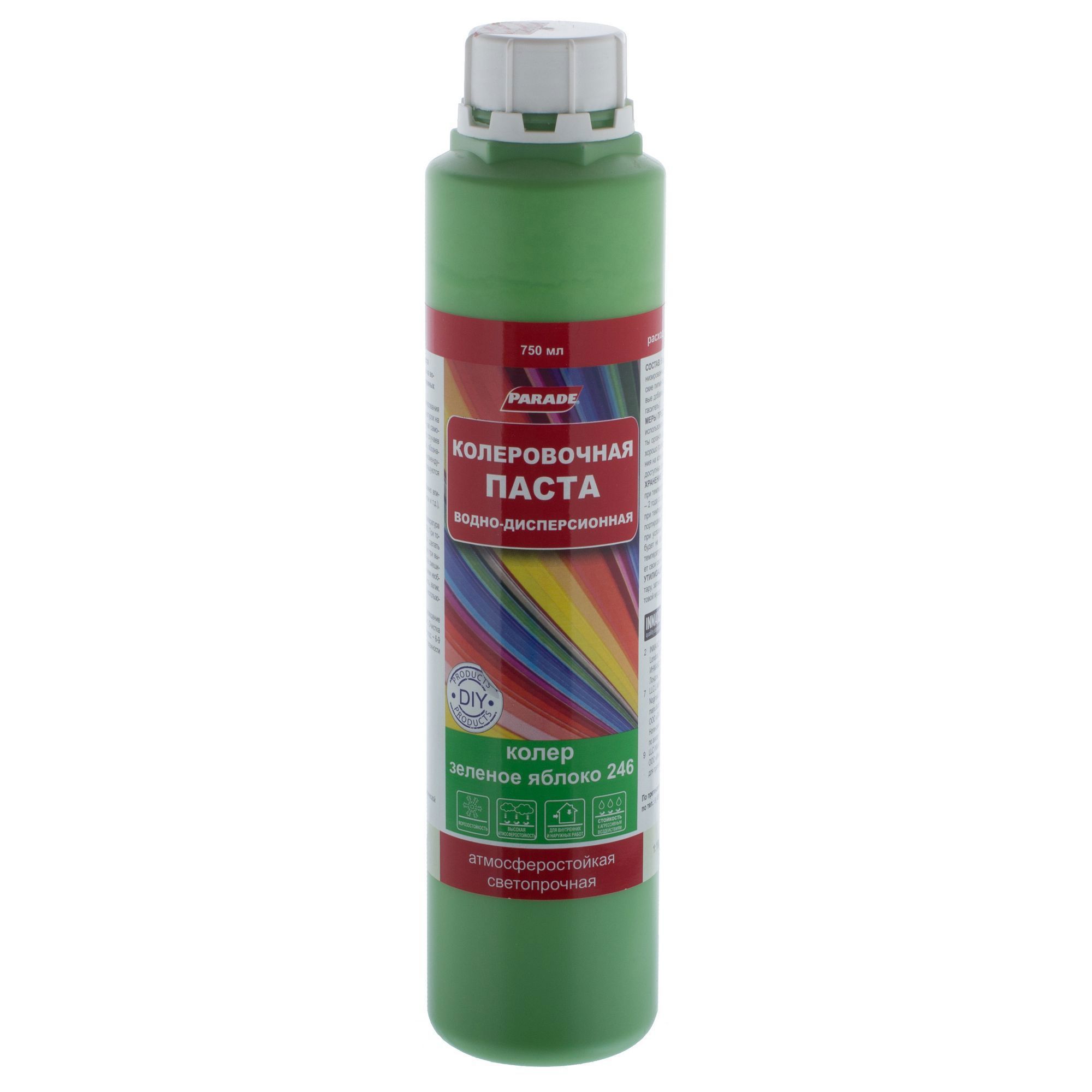 Parade Колер Зелёное яблоко 750 мл для тонирования красок 12070604 STLM-0001722