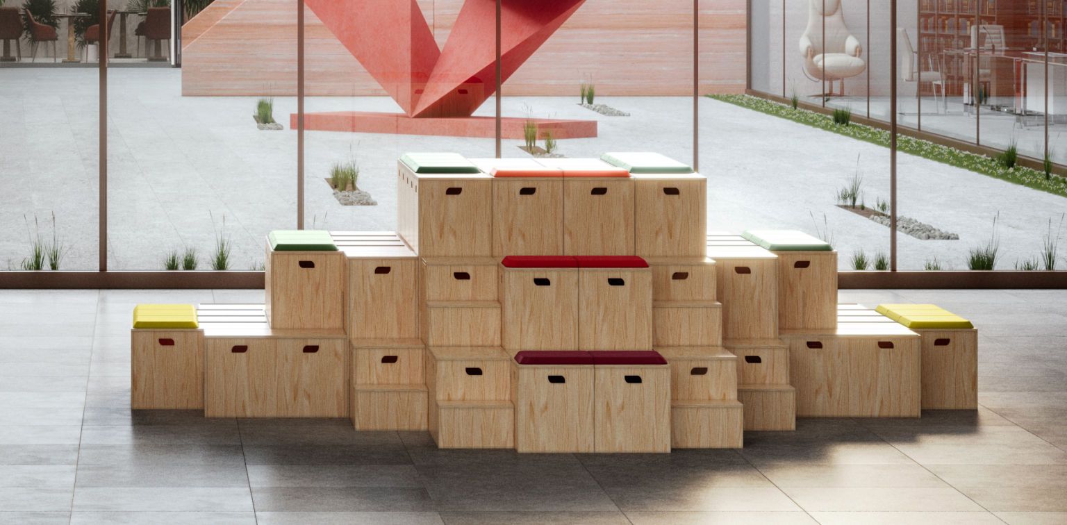 Высокий деревянный стул Bõln Kub ARCH-00135660 - Вид №3