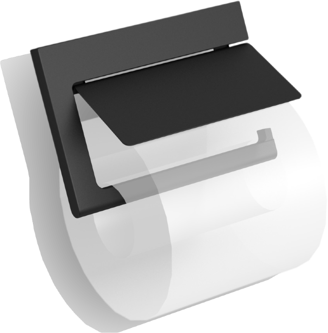38041A-BP Бумагодержатель VICO подвесной цвет черный матовый LANGBERGER VICO, BLACK EDITION
