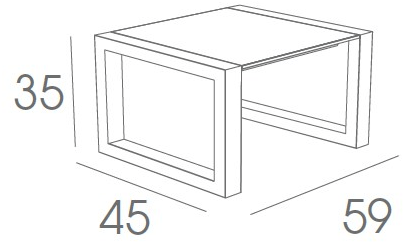 FueraDentro Прямоугольный столик для сада из тика Cima lounge sun-id-1478575 - Вид №2