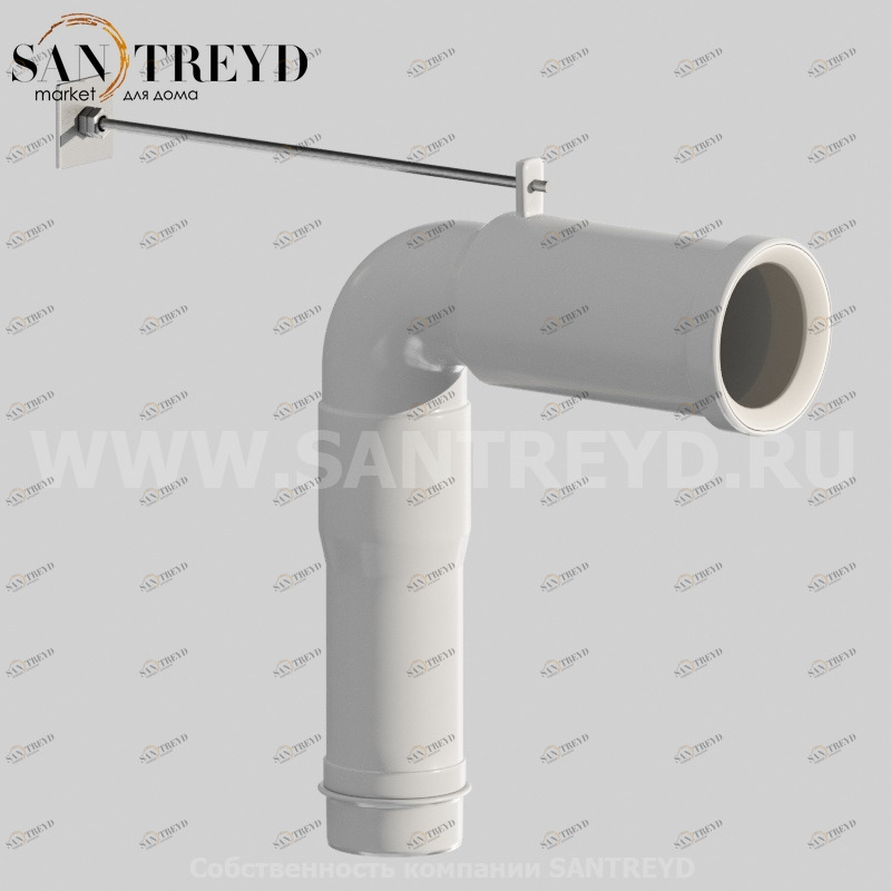 VA077 Колено трубы сливное, регулируемое см белое Globo ACCESSORIES Италия Ceramica Globo