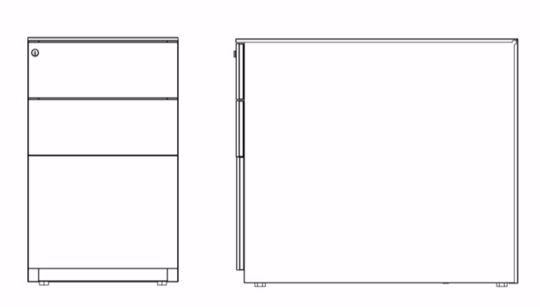 Dieffebi Офисный ящик из металла Personal storage 9n2_061 - Вид №5