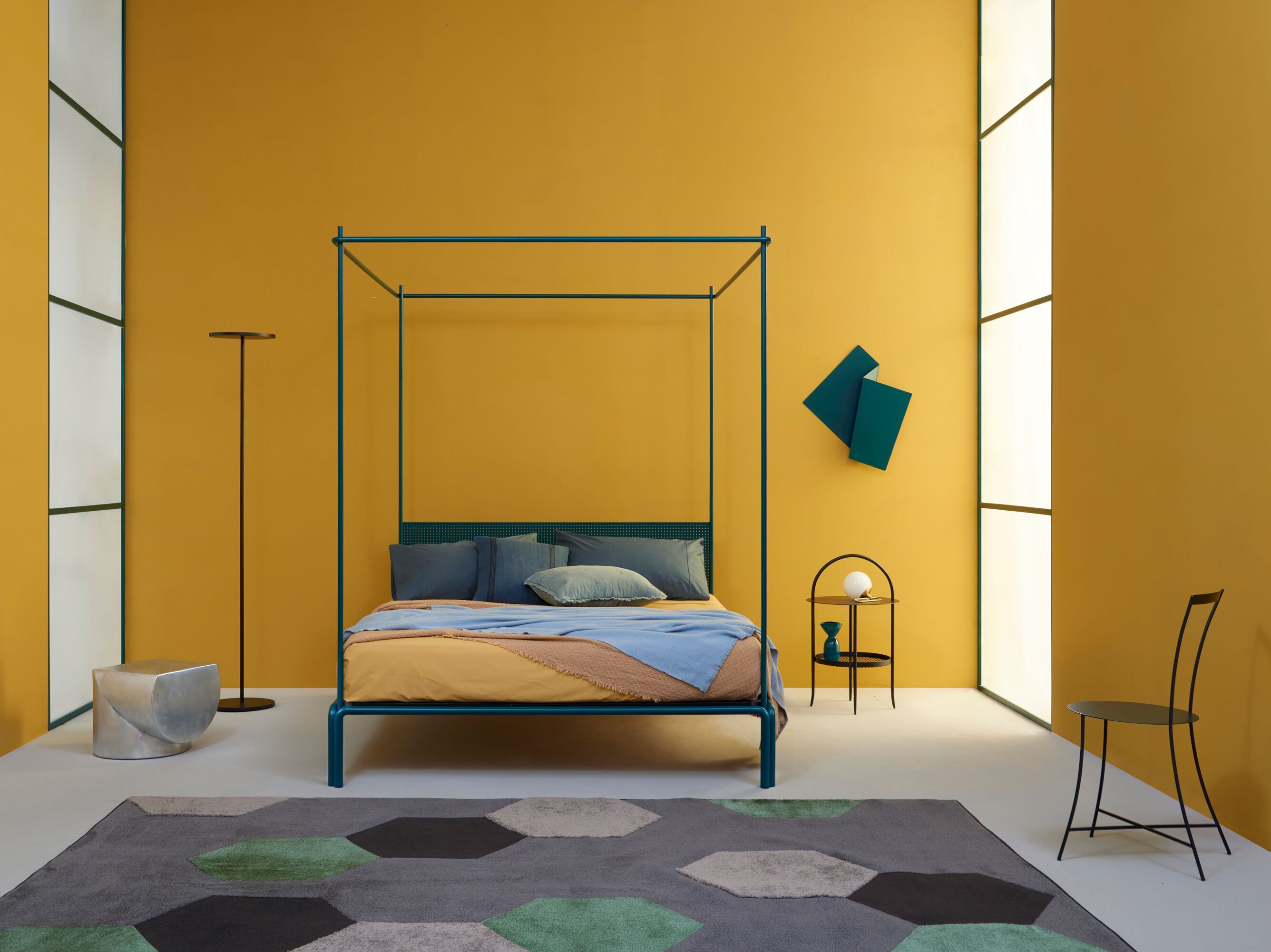 Двуспальная кровать из кованого железа с балдахином Lispi TRESCA ARCH-00019052