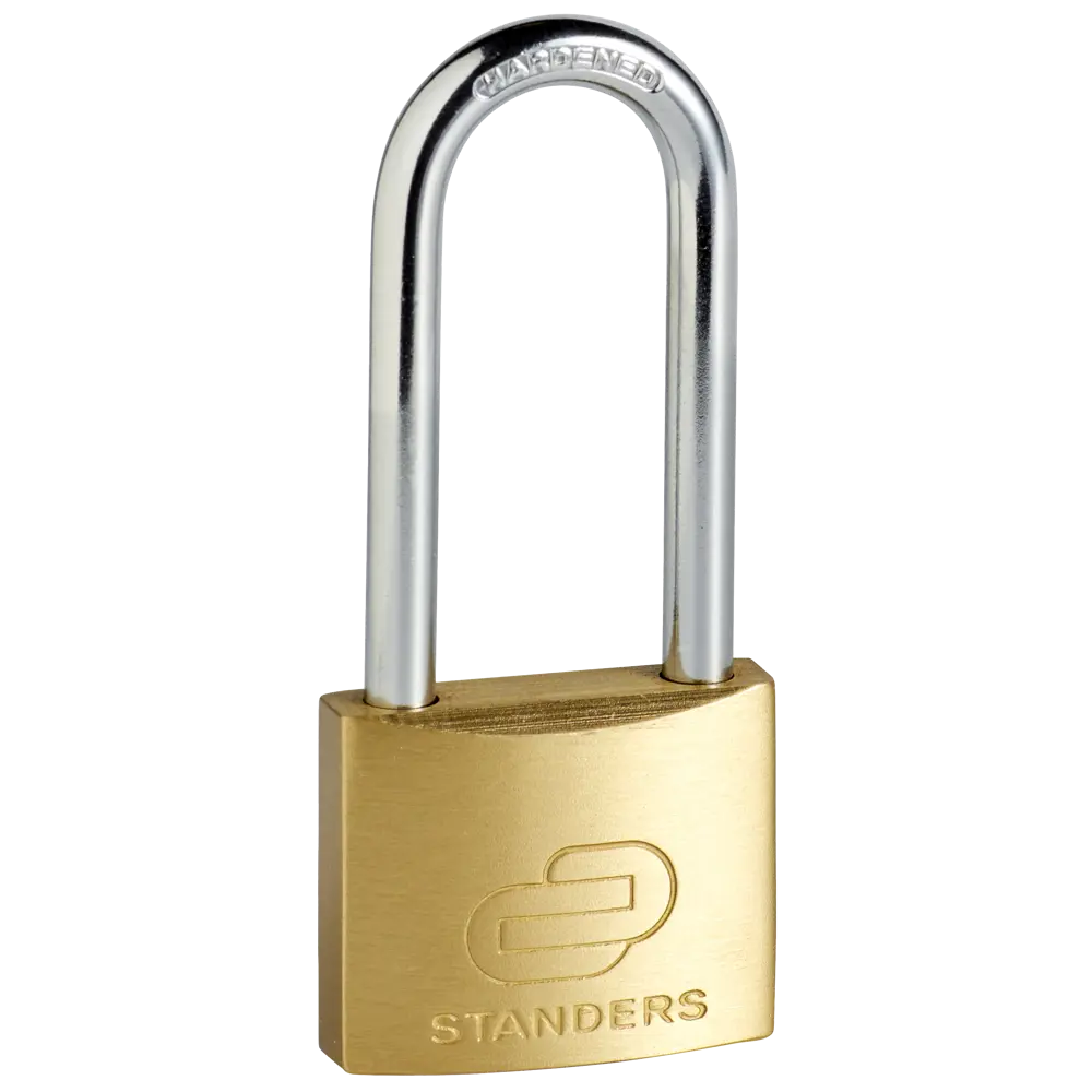 Замок навесной Standers с длинной дужкой 40x33 мм медь 82247261 STLM-2051800 