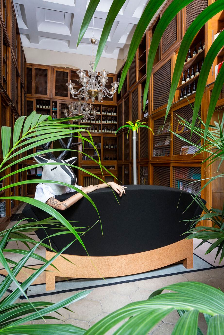 Шерстяное кресло с фанерной основой Poltronova Mitzi ARCH-00085501 - Вид №6