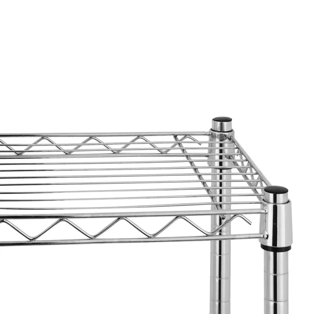 Стеллаж сетчатый KONSENSA 60x35x180 см цвет хром STLM-2088095 - Вид №2