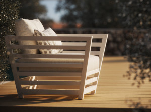 Садовое кресло с подлокотниками