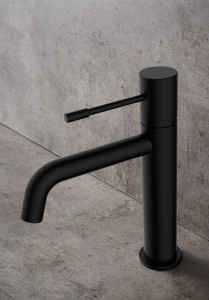 1381287 Смеситель Для Умывальника Fine Low Black Hafa  Черный