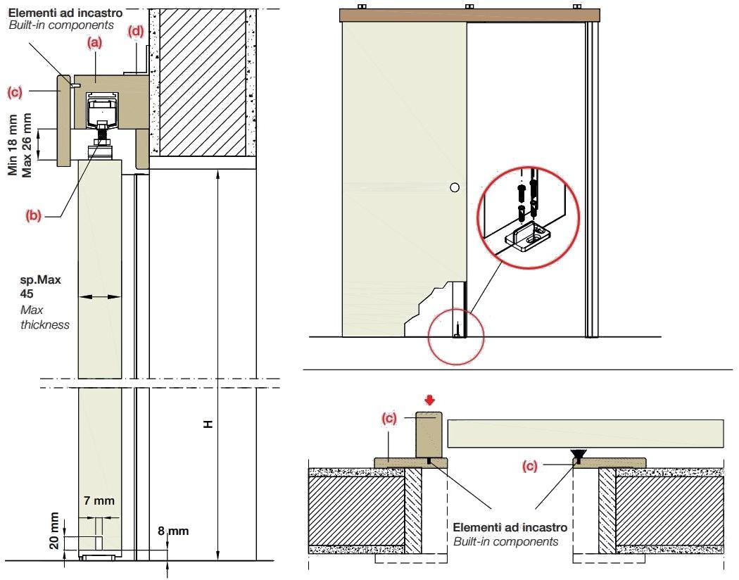 PROTEK® Комплект раздвижных дверей sun-id-1348810 - Вид №1