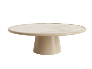 Журнальный столик из дерева и мрамора