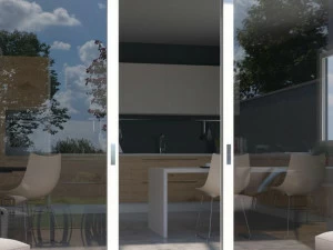 Artesive Клейкая оконная пленка для контроля солнечной энергии Solen Sol065