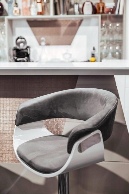 Vismara Design Бархатный барный стул со спинкой Luxury entertainment sun-id-1429376 - Вид №5