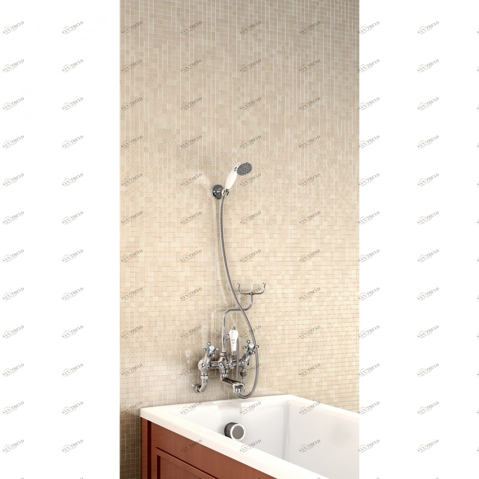 Душевая стойка со смесителем "под наклоном" [H335-CL] Claremont Burlington T9-QT, T1, V18, T17-2 