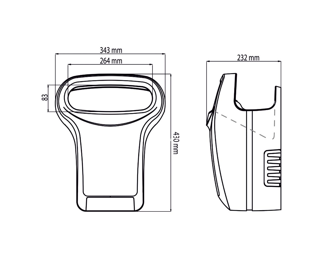 EIB301 Карманная сушилка для рук EXP'AIR, алюминий, белый Merida  - Вид №1