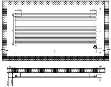 Tonon Evolution Настенный стальной полотенцесушитель Design sun-id-1380542 - Вид №2