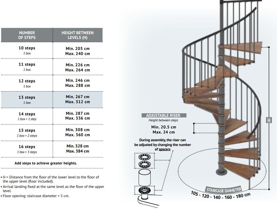 Модульная винтовая лестница из бука и стали Scrigno LOOP ARCH-00108265 - Вид №2