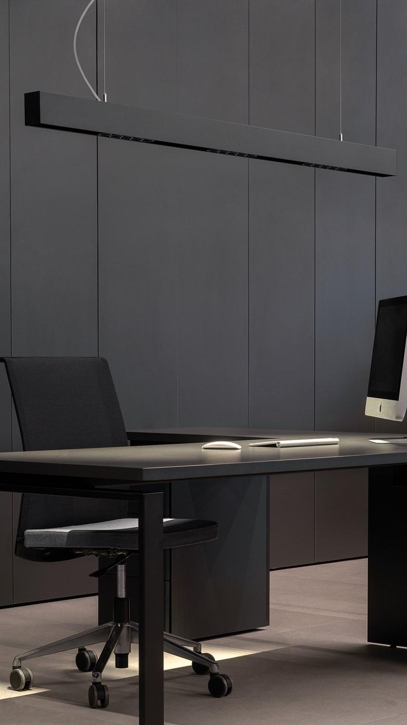 Arkoslight Алюминиевый подвесной светильник прямого света в современном стиле Black foster suspension sun-id-1465907 - Вид №4