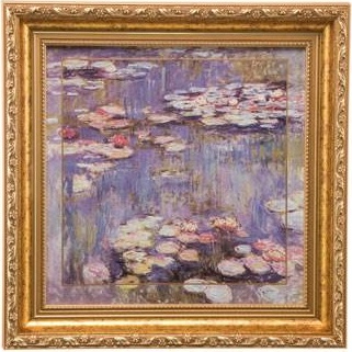 10625506 Goebel Картина 31х31см "Лилии" Моне Фарфор 