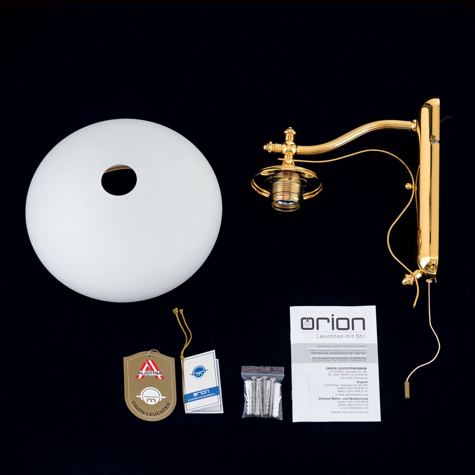 Настенный светильник из опалового стекла Orion ARCH-00138619 - Вид №4