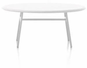 Viccarbe Круглый журнальный столик из металла Aleta Almebd80