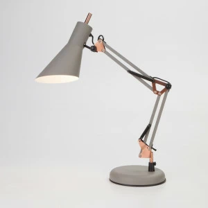 Настольная лампа Eurosvet Norden 01032/1 серый EUROSVET КЛАССИЧЕСКИЕ 222907 Серебро;серый