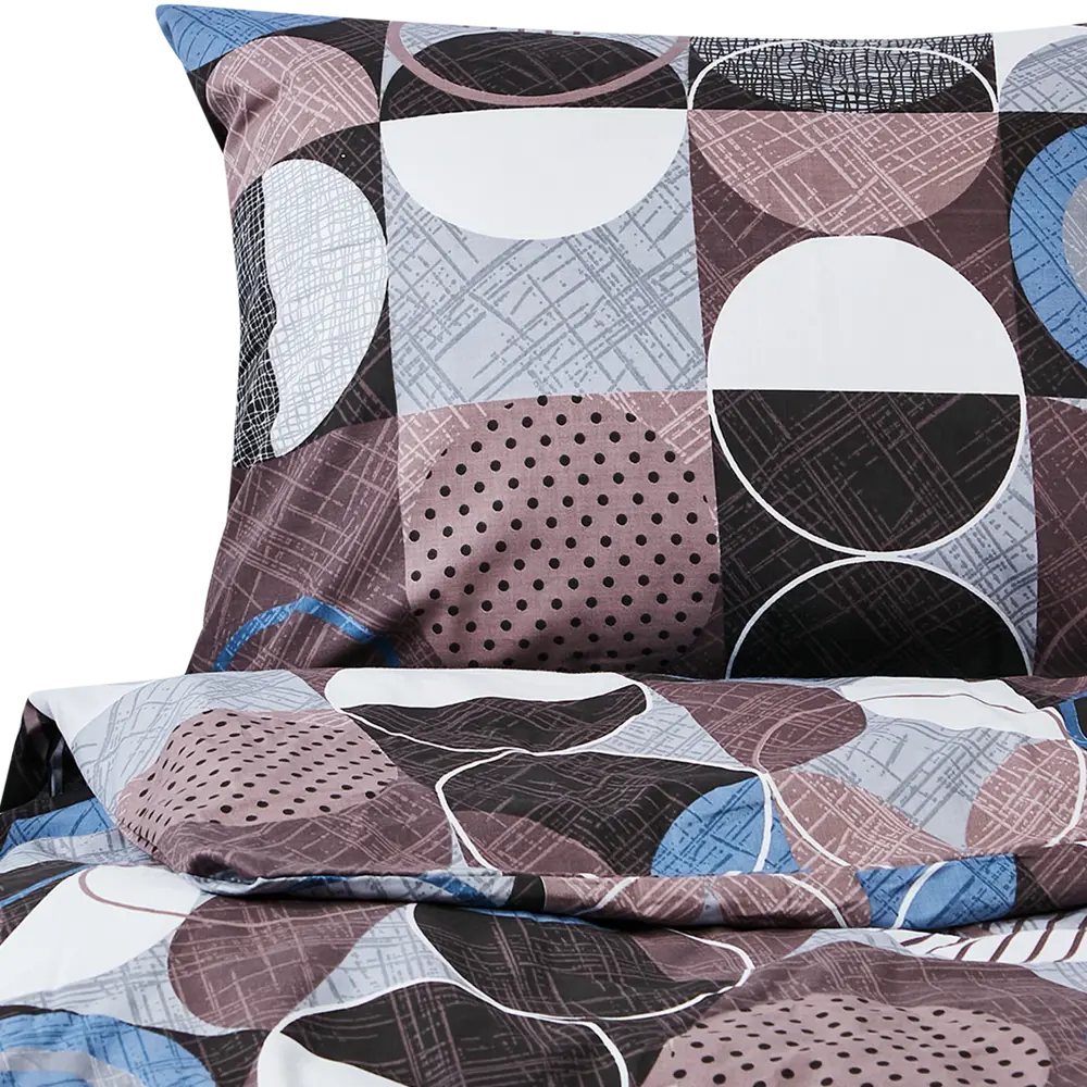 ШУЙСКИЕ СИТЦЫ Дом снов Шейпс - сатиновый комплект постельного белья евро 89338197 STLM-1031074 - Вид №4