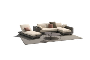 Круглый алюминиевый журнальный столик с порошковым покрытием с керамическим материалом