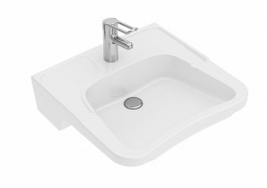 6105600001 Подвесная раковина настенная прямоугольная IDO  белая