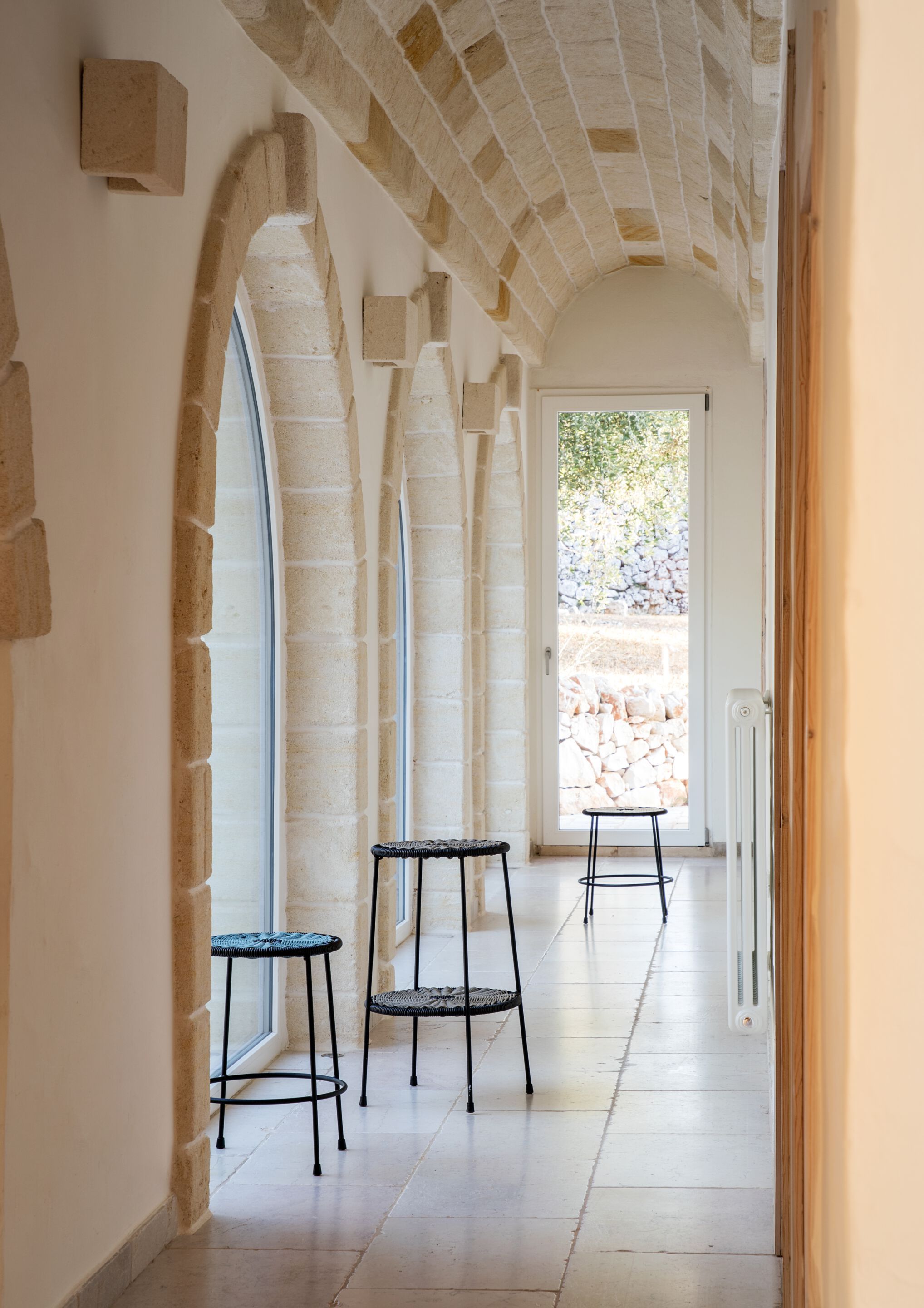 Высокий стул из железа и веревки для сада cbdesign космос ARCH-00010385 - Вид №7