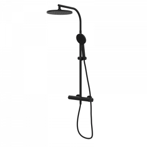 35499320 BASIC Черный минимальный смеситель для душа с колонкой Черный GRB MIXERS