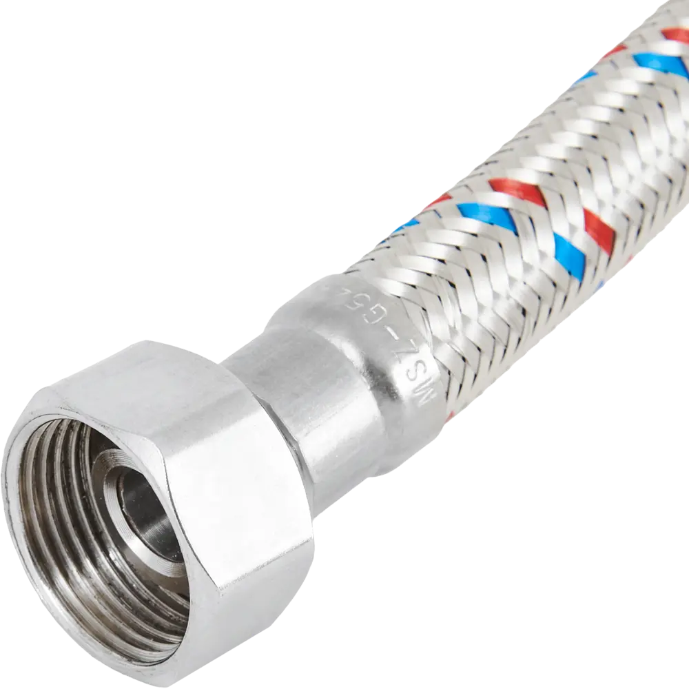 Гибкая подводка для воды ДТРД 3/4" наружная-внутренняя резьба 60 см STLM-2102175 - Вид №4