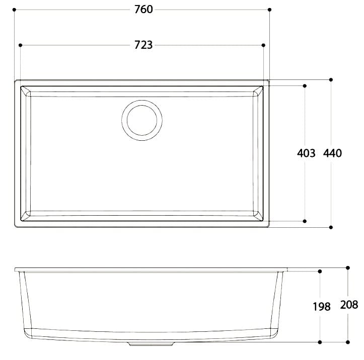 Раковина с одной чашей из Куарзита Evhoc Unicum ARCH-00087636 - Вид №13