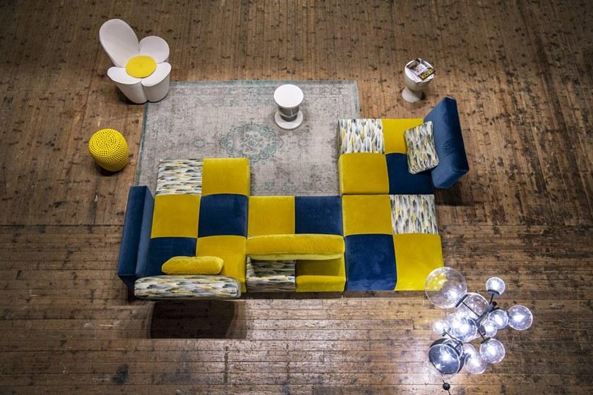 Gobbo Salotti Модульный диван со съемным чехлом из ткани с шезлонгом sun-id-1441829 - Вид №12