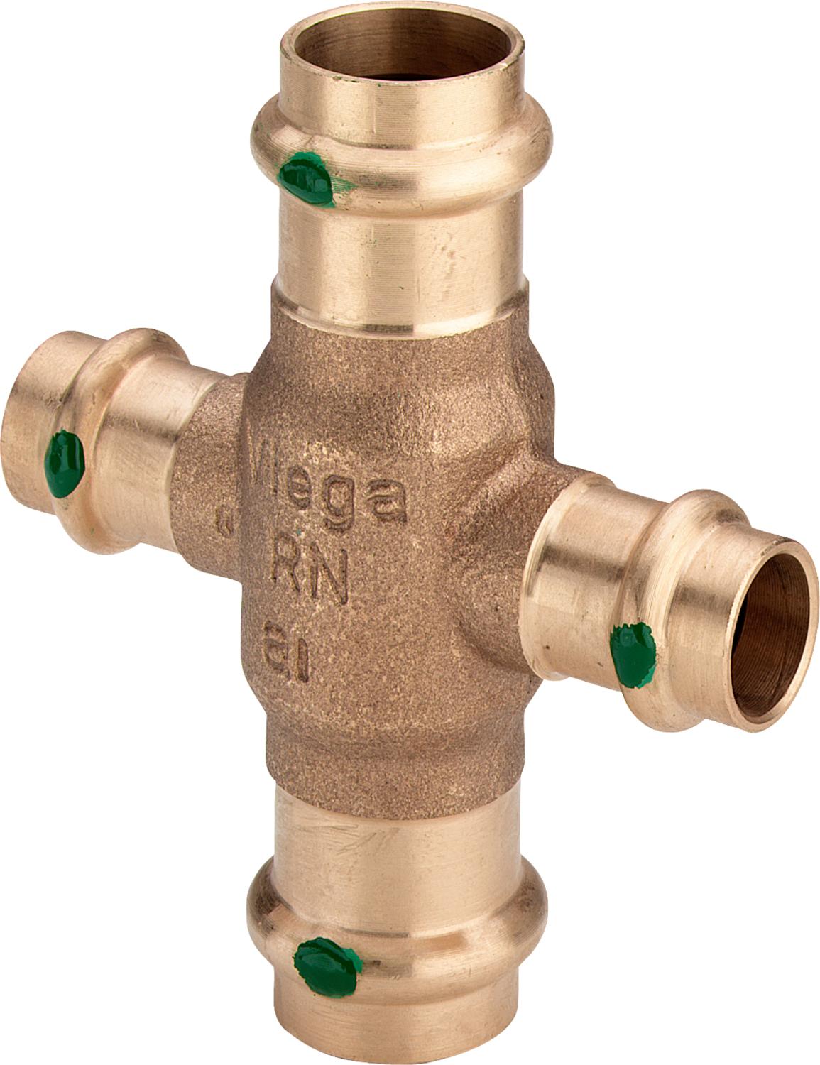 Viega Одноплоскостная обводная крестовина Sanpress 2244 (424473) 424 473