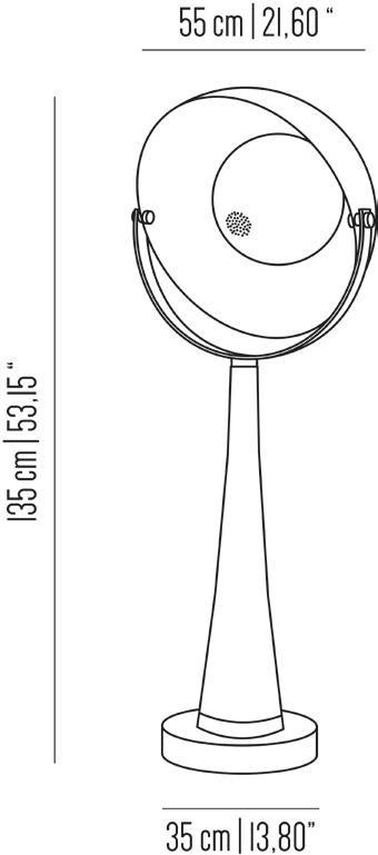 Il Bronzetto Настольная светодиодная лампа из латуни Soundlight Sdh03 - Вид №3