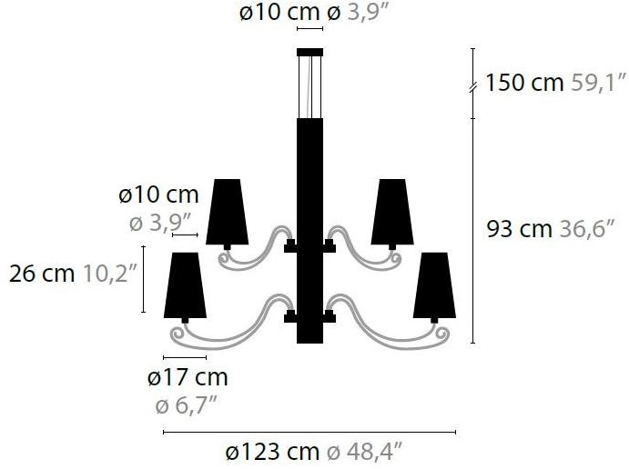 ILFARI Хрустальная люстра прямого и отраженного света Arabian pearls 10130 - Вид №2