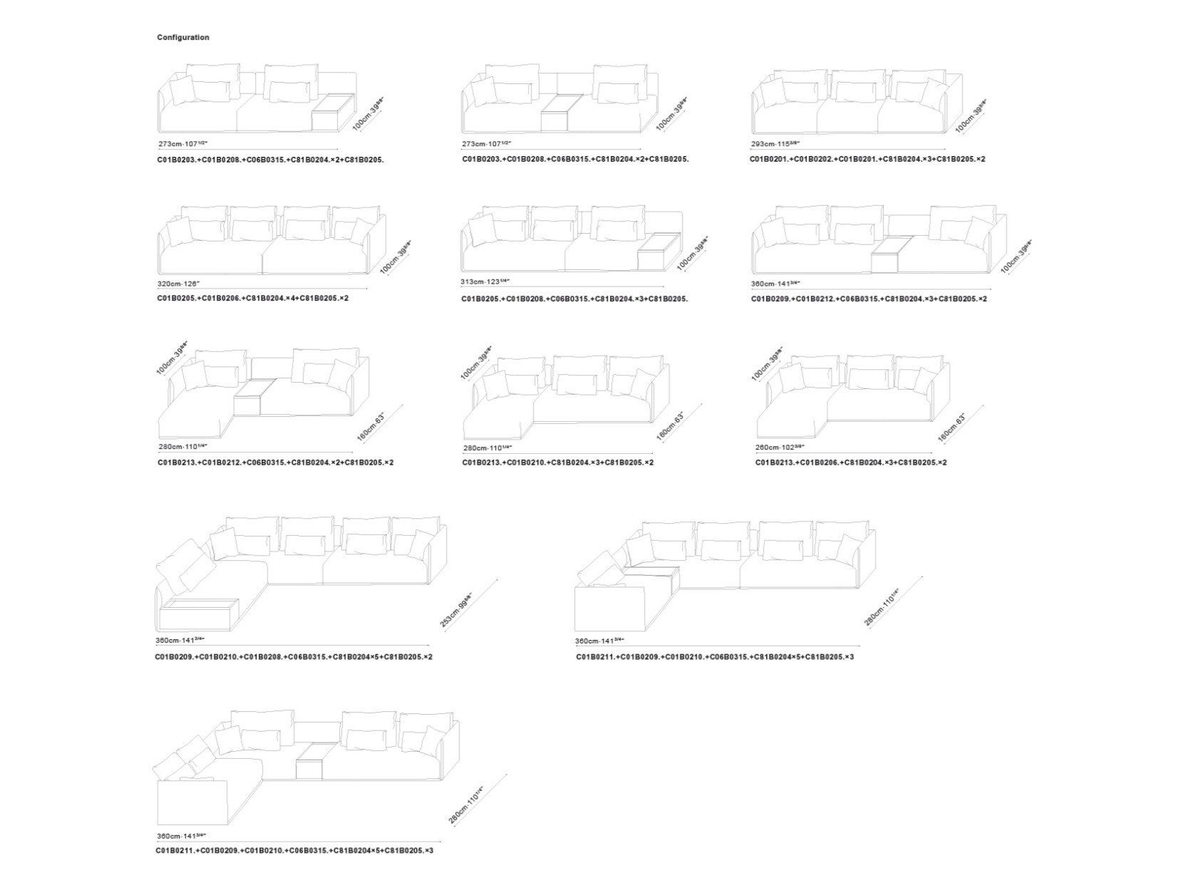 Модульный тканевый диван с полуостровом CAMERICH ELAN ARCH-00058493 - Вид №5