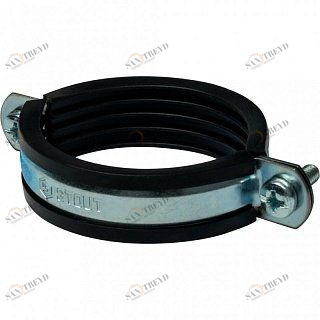 Хомут для труб с гайкой 2"1/2 ( ⌀75-80) STOUT SAC0020000212