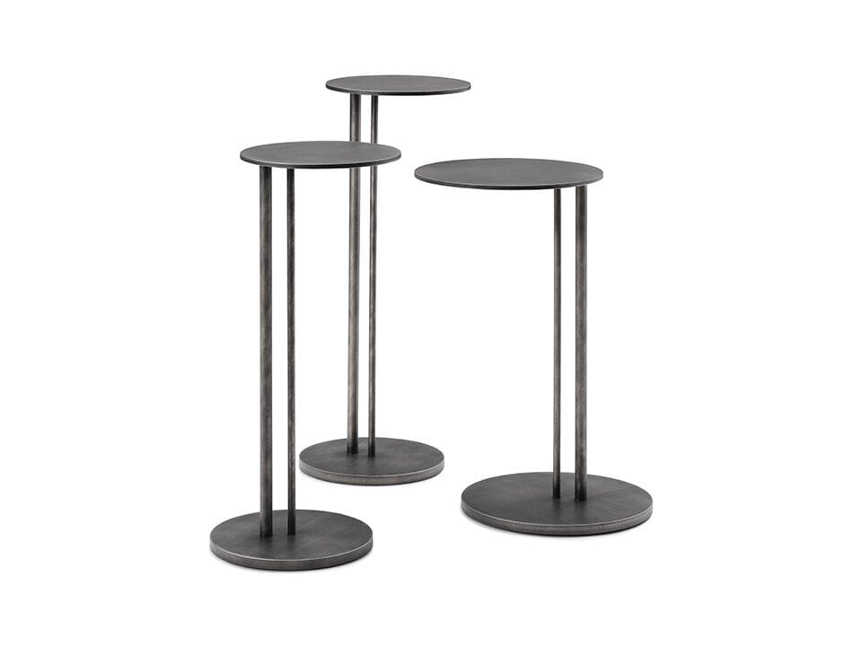 Круглый стальной журнальный столик Cattelan italia STING BRUSHED ARCH-00023117 - Вид №2